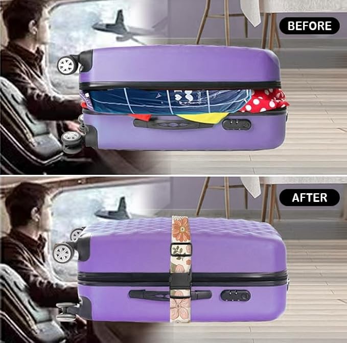 Luggage Straps for Suitcases Travel Belt Accessories, Cute Suitcase Strap - Image 4