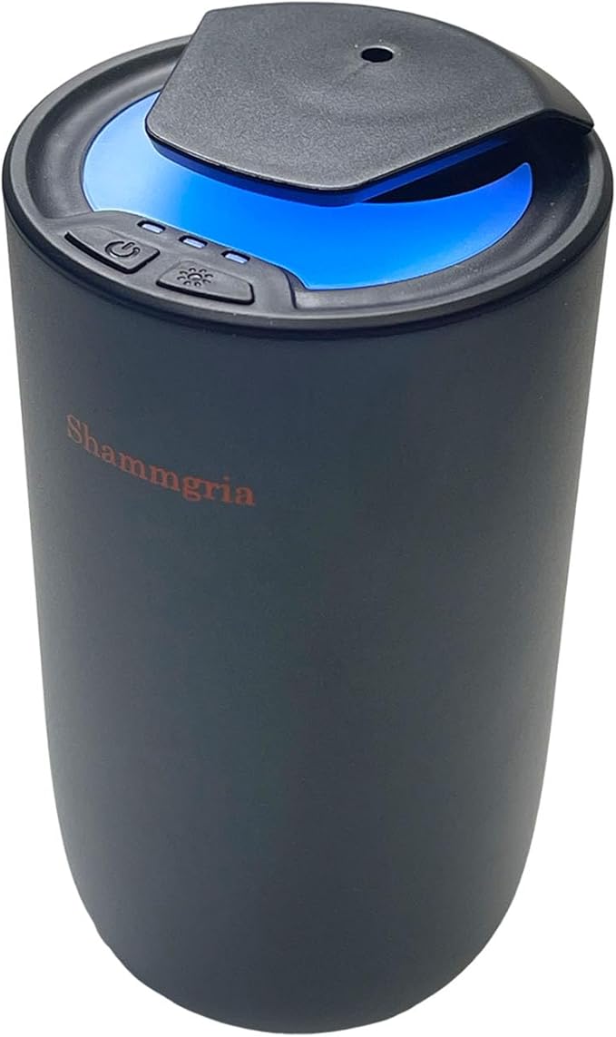 Air Oil Diffuser for Home Waterless Essential Oil Diffuser, Rechargeable USB Aromatherapy Scent Diffuser with LED Lights, Home Fragrance Diffuser for Room, Studio, Office, Bedroom-Black