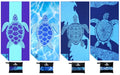 4 Pack Microfiber Beach Towel Oversized 71x32 Blue Turtle Bulk (4 Pack Different Turtles / X-Large (32x71 inches))