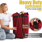 Backpack Laundry Bag (Red)