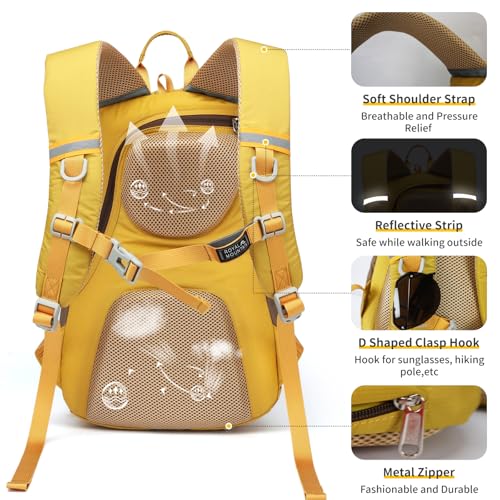 Hiking Backpack 30L Foldable Travel Daypack For Women Men (Yellow / 30L)