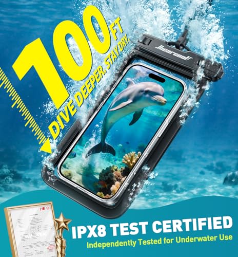 Waterproof Phone Pouch (Black & Yellow)