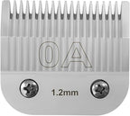 Professional Detachable Replacement Ceramic Blades set,compatible with oster Classic 76/Star-Teq/Power-Teq andi A*dis AGC,BDC,BGC,MBG Series Clippers (size 0A)