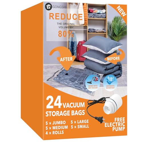 Vacuum Seal Bags for Clothing Travel & Home Storage