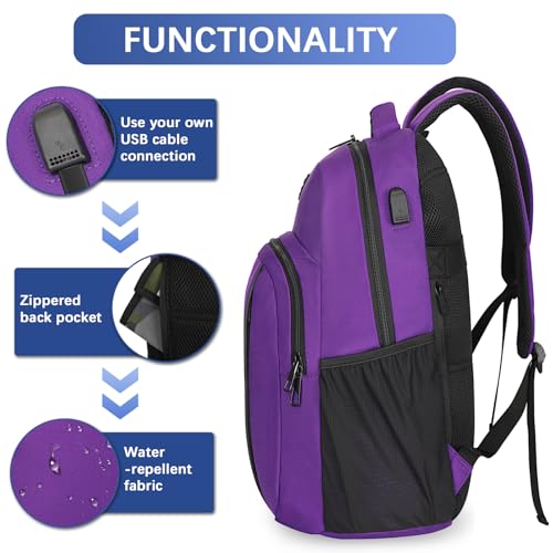 17.3 Inch Laptop Backpack (17.3inch / Purple)