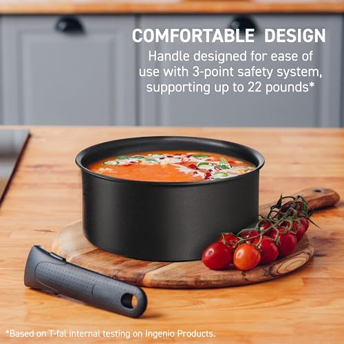 Ingenio Expertise Non Stick Cookware Set 10 Piece (Black / 10-Piece induction)