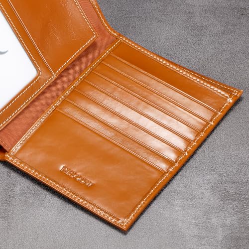 Leather Passport Holder for Travel (Antiqued Brown)