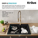 Forteza 33 inch Drop In (60/40 Double Bowl Sink / Gray)
