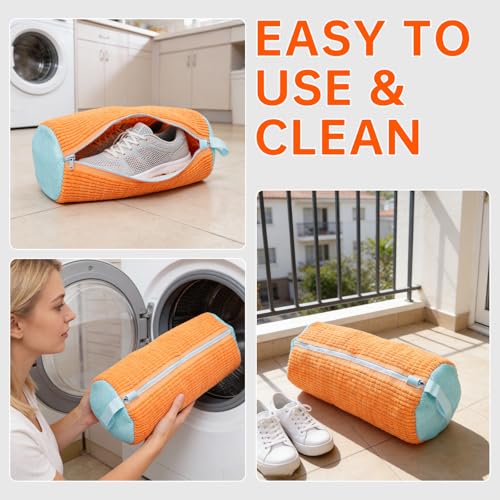 1PCS Orange Shoe Washing Machine Bags for All Shoe Types (Orange / 1PCS)