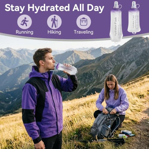 250ml Soft Flask (1pcs, 250ml Purple)