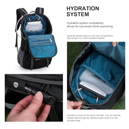 40L Hiking Backpack Lightweight Travel Backpack for Men&Women Outdoor Camping Backpacking (40l-sky Black)