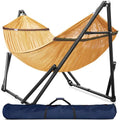 Universal Double Hammock with Stand Included Portable (1. Yellow)