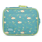 Kids Lunch Box & Insulated Lunch Bag for School (Regular / -Sheeps & Strawberries)