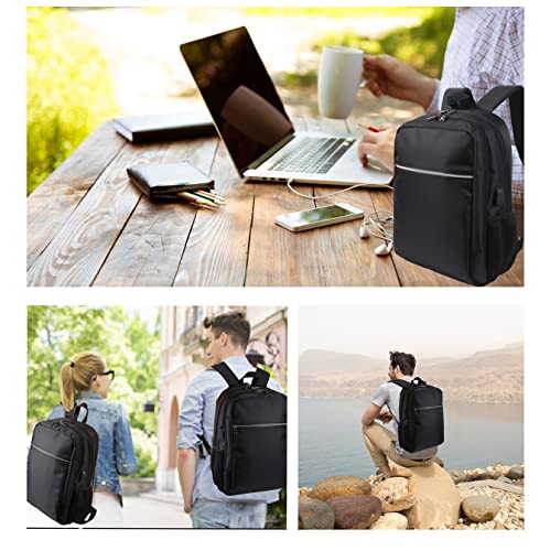 Laptop Backpack for Men Women (B Black)