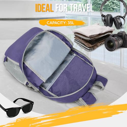 Lightweight Packable Backpack 35L (35L / C-purple)
