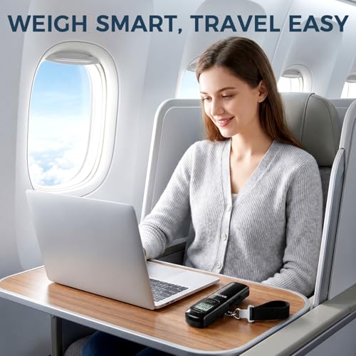 Digital Luggage Scale (Pure Black Battery Free)