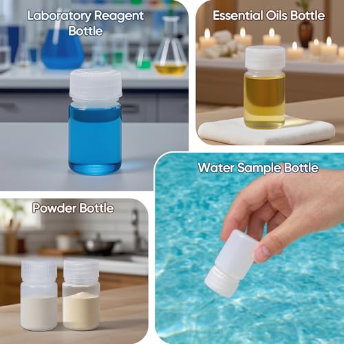 1 oz Small Plastic Bottles with Caps (Translucent / 1 oz)