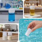 1 oz Small Plastic Bottles with Caps (Translucent / 1 oz)