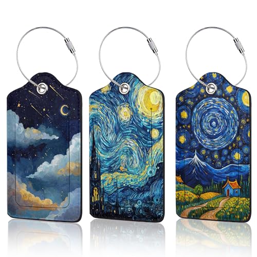 Starry Night Luggage Tags for Suitcase (Starry Night)