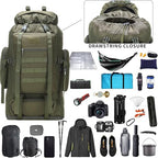 Hiking Backpack for Men 70L (100l-olivegreen)