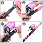 Kids Fishing Pole (Pink / 5.91 ft)