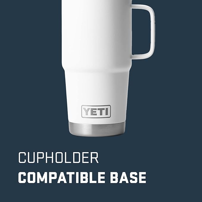 YETI Rambler 20 oz Travel Mug, Stainless Steel, Vacuum Insulated - Image 2