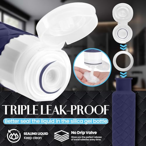 Travel Bottles for Toiletries (Blue)