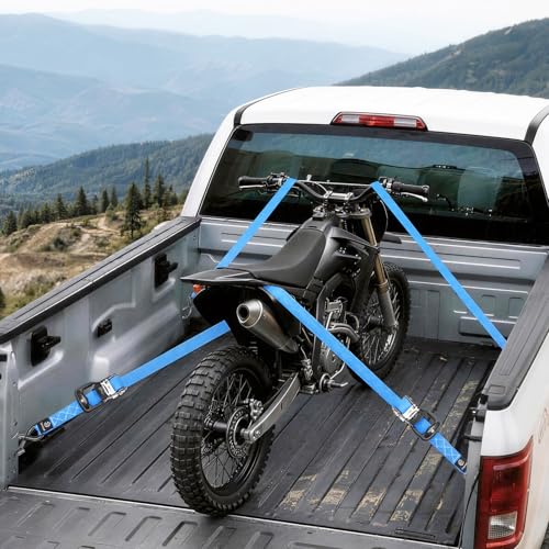 Ratchet Straps 4 Pack (Blue / 15 ft)