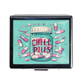 Cute and Portable Metal Pill Organizer (Chill Pills Fun)