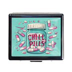 Cute and Portable Metal Pill Organizer (Chill Pills Fun)
