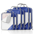 Compression Packing Cubes 6 Set (Royal Blue / 6 pcs)