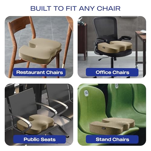 Memory Foam Seat Cushion (Beige)