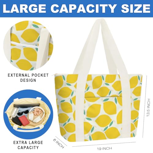 Beach Bags Wet Bag for Swimsuit (Lemon)