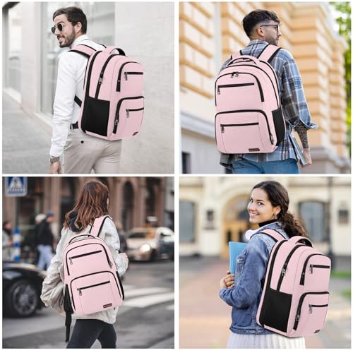Backpack for Girls Women (Pink / 15.6 Inch)