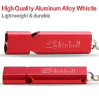 Emergency Whistles Lifeguard Safety Whistle with Lanyard and Keychain for Outdoor Camping Hiking Boating Backpacking Fishing Kayak Kids Rescue Signaling Loud Survival Whistle (red)