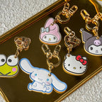 x Sanrio Character Keychain Case Compatible with Apple AirTag (Cinna Moroll)