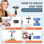 Luggage Scale Digital Suitcase Weight Scale for Travel (Silver)