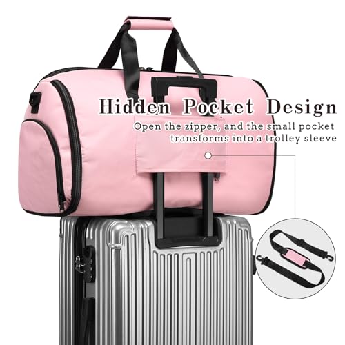 Garment Duffle Bags for Travel (Pink)