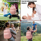 Diaper Bag Backpack (Pink)