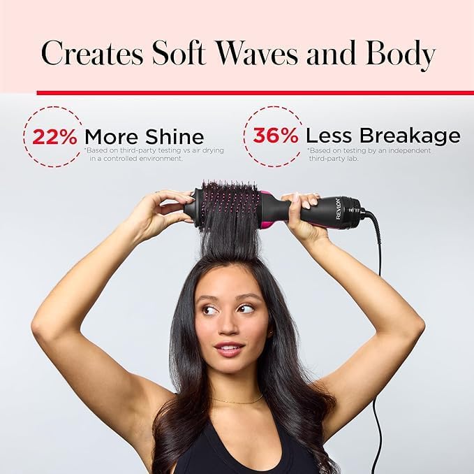 REVLON 1100 Watt 3 Heat 2 Speed Pro Collection One Step Ionic Hair Dryer and Volumizer