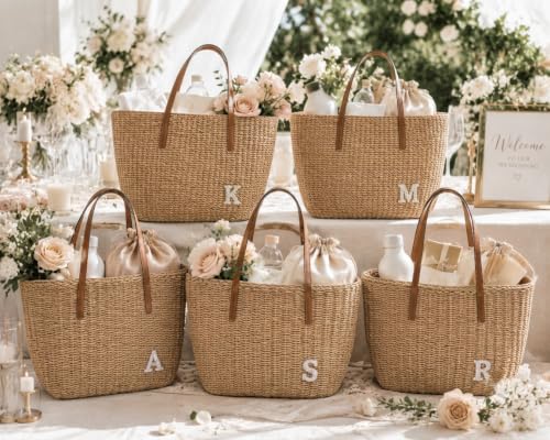 Straw Bags For Women (Khaki-custom)