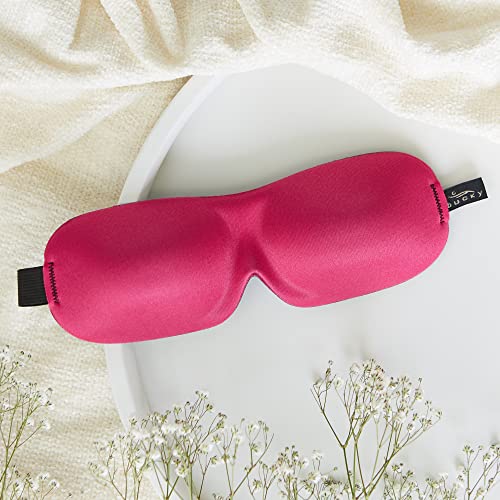 40 Blinks No Pressure Solid Eye Mask for Sleep & Travel (Magenta / 1 Count (Pack of 1))