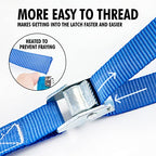 1" x 12 ft Lashing Straps (8 PK / Blue)