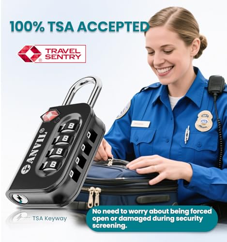 TSA Approved Luggage Lock (YELLOW 2 PACK)