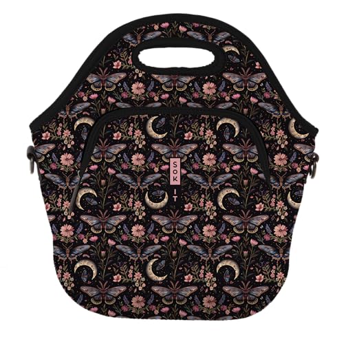 LunchTote Zippered Bag Insulated Neoprene Caddy (Into the Night / X-Large 6.5 Quart Lunch Tote)