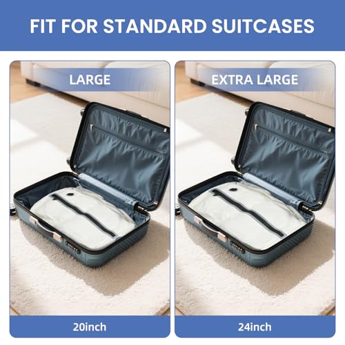 TPU Vacuum Bag for Travel (Cream / Large)