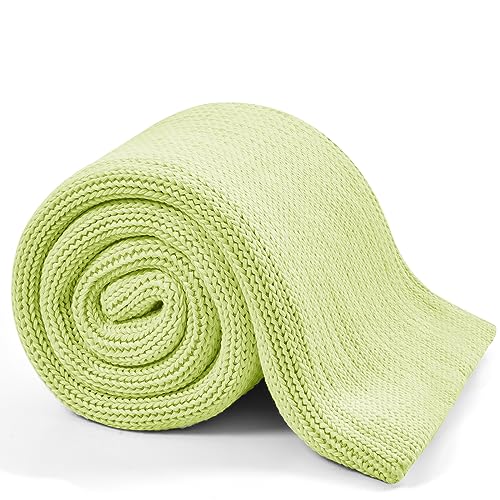 Knitted Weighted Blanket (35-mint Green / 50" x 60" | 10lbs)