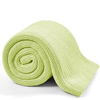 Knitted Weighted Blanket (35-mint Green / 50" x 60" | 10lbs)