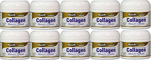 Collagen Beauty Cream Made With 100% Pure Collagen Promotes Tight Skin Enhances Skin Firmness 2 Oz. Jar Pack Of 10