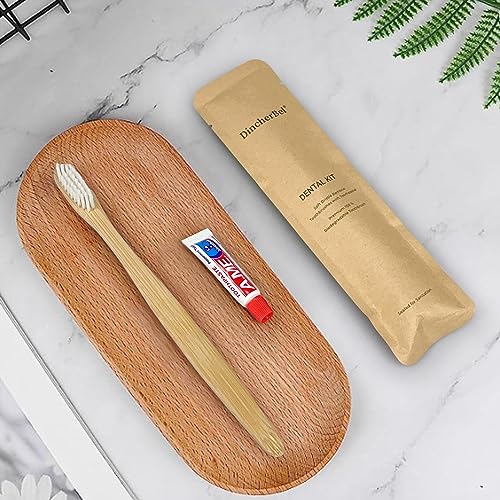 Bamboo Toothbrushes Kit Bulk (100 Pack(Bamboo))